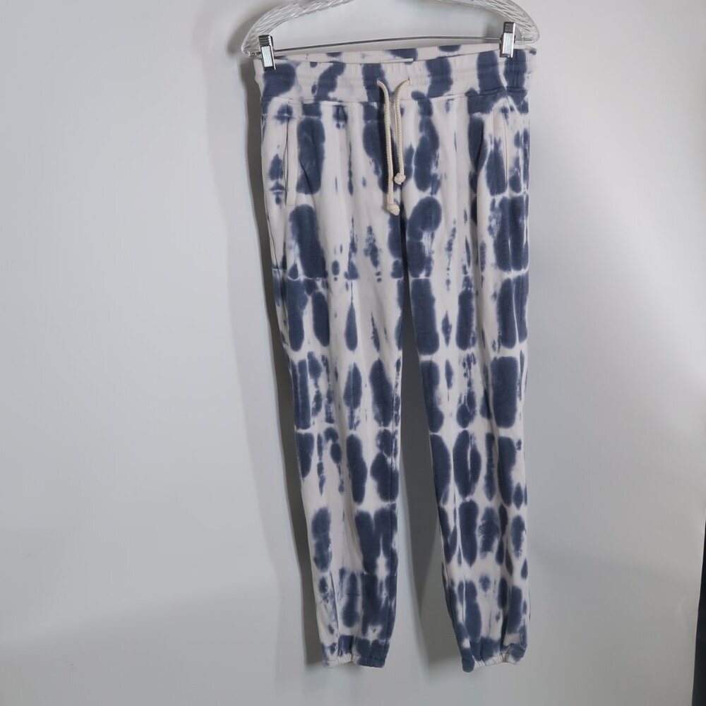 Lou & Grey Blue White Tie-dye Sweatpants Joggers Size Small - Picture 1 of 5